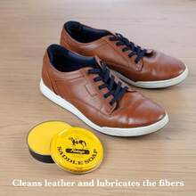 Yellow Saddle Soap For Leather 3.5 Oz Tin Leather Cleaner Conditioner To Soften Protect Restore Leathercraft Leather Soap For Car Seat Couch Shoe Purse Boot Bag Saddles - as pic - View 5