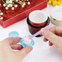 QY 50 Pcs 5 Gram 5 ML Cosmetic Sample Empty Container Plastic Clear Cosmetic Pot Jars With Lids Diamondshape Makeup Jars Bottles For Eye Shadow Nails Powder JewelryMixColor 8502 - As Pic - View 7