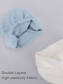 4Sets Newborn Hospital Hat Baby Hat And Anti Scratch Mittens Set For 0-3 Months Newborn Baby Girls Essentials Bonnet Infant Beanie Caps And Gloves Casual Everyday Hat - 彩色 - 查看 5