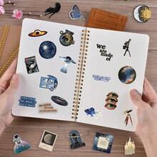 SCXXBSW 50pcs Cosmic Celestial Bodies Sticker DIY Decorative Luggage Guitar Notebook Waterproof Creative Fun Cartoon Stickers - Multicolor - View 6