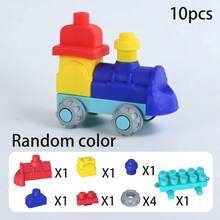 大型软橡胶可咬积木玩具