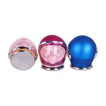 Metal Tobacco Grinder, Large 3"/78mm Creative Skull Helmet Design Superior Zinc Alloy Four-Layers Spice Grinder, Making Grind Tobacco More Delicate And Finely, Portable And Easier To Use(1 PC)