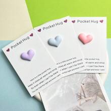 1/6 قطعة، بطاقة تهنئة بقلب ماكرون على شكل قلب، هدية من الراتنج، أعطها لأفضل الأصدقاء - تذكار جميل للأصدقاء الإناث. هدية لفتة حلوة، عناق بطاقة الحب، هدايا عيد الحب الرائعة. تذكاراً للصداقة الأنيقة، مفاجأة سنتيم، يجب أن يكون لديك لأفضل التجمعات الرومانية أو التجمعات