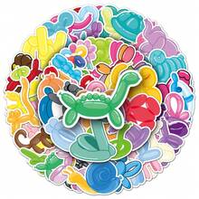 50pcs Animal Balloon Cartoon Style Stickers, Cartoon Graffiti Decoration Stickers For Laptop Water Bottle Luggage Helmet Skateboard Stationery Motorcycle, Teenager Stuff, Classroom Decor Art Supplies,For School Supplies,Back To School Scrapbook Supplies Funny Stickers Laptop Stickers Kindle Phone Stickers - 50 Balloons-1144 - View 5