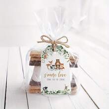 20 pièces Étiquettes de Smores de forêt, Étiquettes de faveurs de bébé de forêt - Multicolore - Voir 3