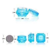 QY 50 Pcs 5 Gram 5 ML Cosmetic Sample Empty Container Plastic Clear Cosmetic Pot Jars With Lids Diamondshape Makeup Jars Bottles For Eye Shadow Nails Powder JewelryMixColor 8502 - As Pic - View 2