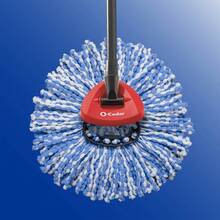 Clean Water Spin Mop Bucket System Hands-Free Wringing Microfiber Mop Head 2-Tank Design Removes 99% Bacteria Safe Hard Floors - Nhiều màu - Xem 3