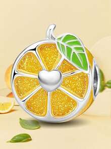 1 件时尚 925 纯银草莓串珠吊坠适合女士手链手镯 DIY 珠宝制作和日常服装搭配珠宝装饰适合女孩 - 銀色 - 查看 7