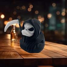 Gothic Duck Of Death - Garage Kit, Unique Gothic Style Gift And Collectible, Novelty Decoration, Dark Satanic Evil Duck Ornament For Desktop Home Decor - Đen trắng - Xem 5