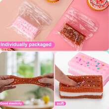 Silicone Stress Relief Squishy,2 PCS Cookie Sticky Taba Squishy Fidget Toys Adults,Ultra-Soft Squeeze Toys,Fun Silicone Enjoy Decompression Toy,Soft And Relaxing Squeezing Toy - 彩色 - 查看 5