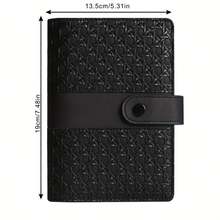 1pc Customized A6 PU Leather 6-Ring Binder Notebook Fashion Design Personal Notebook Cover Magnetic Closure Can Be Used For Cash Budget Storage & Photo Album For Women Wallet Mini Wallet Purse Wallet Wallet - Multicolor - View 7