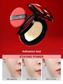 TIRTIR Red Cushion Foundation, Lightweight Coverage, Long-Lasting Satin Finish, 18g - 17N Vanilla Rice - View 3