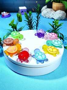 Night Light Turtle Statues - Resin Garden Miniature Animal Decorations - No Need For Electricity Or Batteries, Outdoor Decorations, Colorful Glowing Plastic Handmade Models, Suitable For DIY, Nail Art, And Home Decoration | Playful Animal Statues | Decorative Turtles