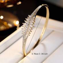 1 Stück modisches Luxus-Hochwertig-Feder-Dekor Damen Armband, geeignet für den täglichen Gebrauch, Partys und Zusammenkünfte