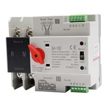 Aohuada 2P Automatic Transfer Switch, 110V Rated Operating Voltage, 100A Rated Operating Current 50HZ/60HZ GDAE10 Dual Power Mini Controller, 690V Insulation Voltage (2P PC Level)