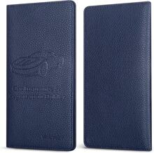 Premium Car Registration And Insurance Card Holder, Car Document Holder For Cards, Driver License & Other Essential Documents (Deep Blue),8941306