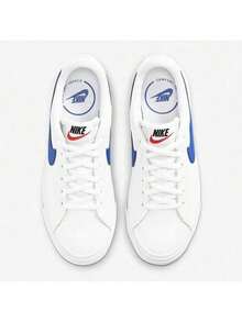 Nike 童鞋大童 全新COURT經典透氣輕便運動鞋小白鞋休閒鞋板鞋 - 藍白色 - 查看 4
