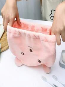 1pc,Cute Ultra-Soft, Cartoon Bear Hair Drying Cap – Hair Drying Cap, Cartoon Hair Drying Cap, Hat, Bath Cap, Dorm Essentials, Bathroom Essentials, Household Essentials, Ultra-Fine Fiber Absorbent Quick-Dry Towel, Bath Cap, Hair Wrapping Cloth, Elastic Edge. Perfect For Kids, Students, And Anyone Who Loves Cute Bathroom Gear. A Lovely Little Gift For Christmas, Thanksgiving, Or As A Sweet Stocking Stuffer.