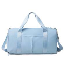 1PC 大容量运动行李袋，干湿分离独立鞋仓健身包，手提包，适合瑜伽健身旅行休闲度假 - 彩色 - 查看 13