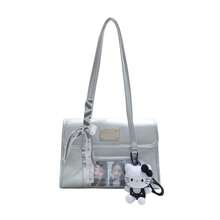 Women Crossbody - 藍色+小貓掛件 - 查看 7