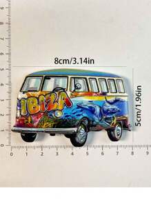 1 pieza Imán de nevera 3D de España, pegatina magnética para refrigerador de recuerdo de viaje para el hogar