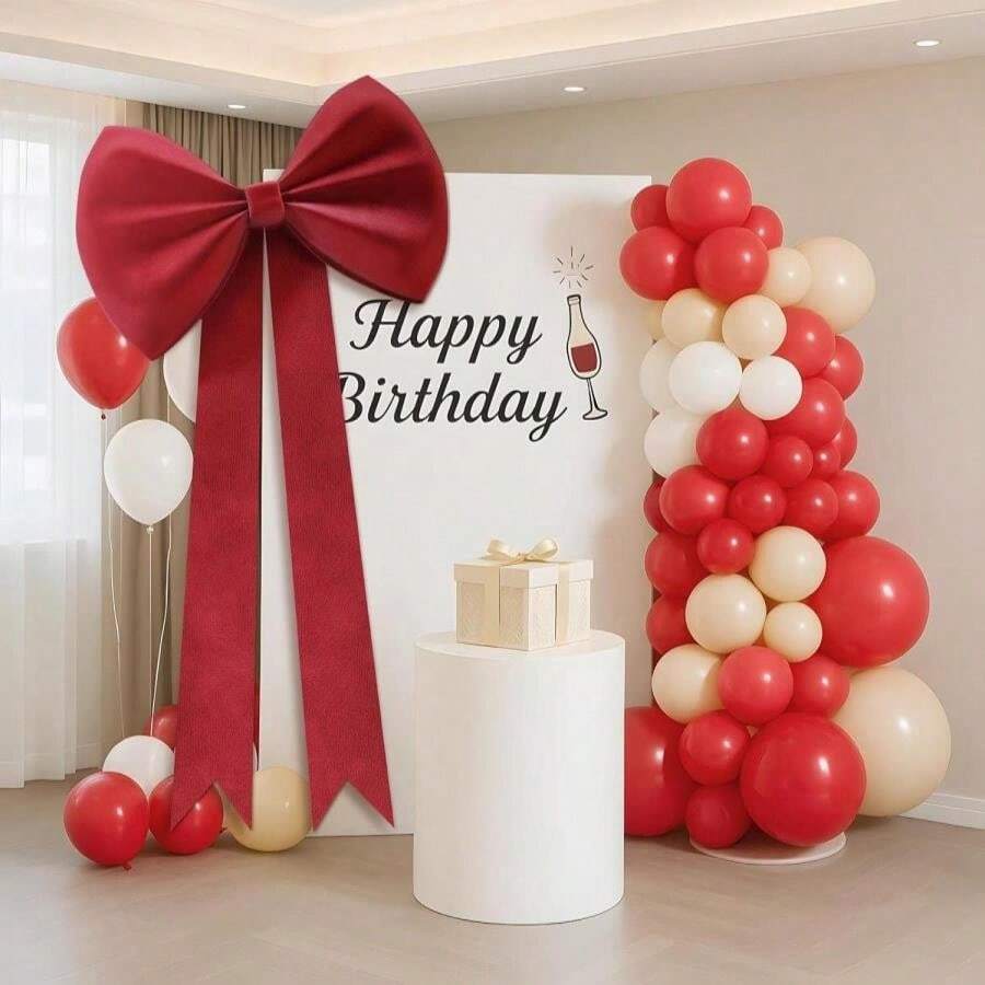 Mixifox Pink Big Bows Decorations, 25 Inchs For Party Decorations Wedding Coquette Decorations Wall Decor Baby Shower Christmas Tree Bows