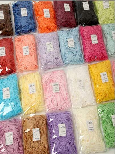1pack 100g,Colorful Shred Crinkle Paper Raffia Filler For DIY Gift Box Filling Wrapping , Wedding ,Valentine's Day Gifts,Easter Day Gifts,Birthday Party Decorations