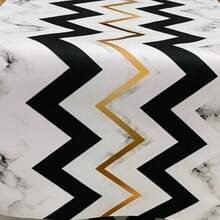 Made In Turkey - Elegant Table Runner 40x140 Cm – Modern Dining Table Decoration - Black and White - View 2