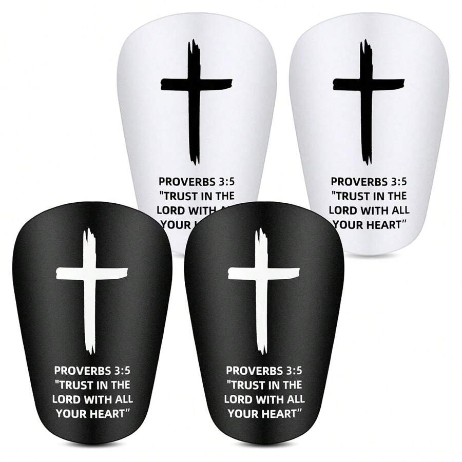 1 Pair Mini Master Cross Design Football Shin Guards, Adult Clip-On Leg Protector - Thick & Durable Mini Soccer Shin Pads, Suitable For All Seasons