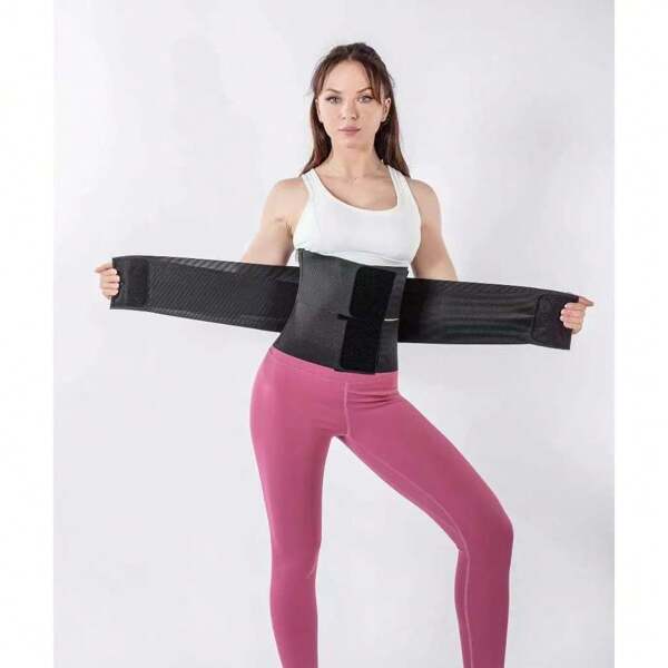 1pc Waist Trimmer Belt - Lumbar Support For Sitting, Sports & Fitness Training, Shaping Waist Trainer, Running, Abdominal Workout, Waist Cincher, Weight Loss, Sweat Enhancer, Gym Accessories, For Women
