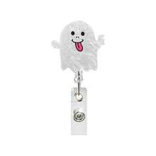 1pc Acrylic Halloween Pumpkin & Ghost Retractable Badge Reel, Suitable For Nurses, Doctors, Staff And Volunteers,For School Supplies,Back To School - Multicolor - View 9