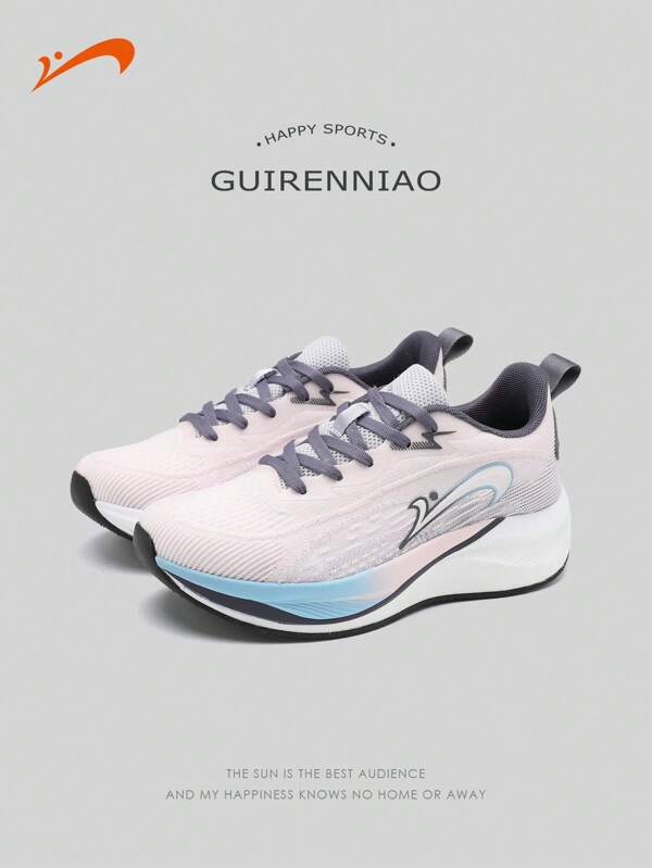 Dear Bird 1 paire de chaussures de course basses pour femmes Guiren Bird, disponibles en 4 couleurs, absorbant les chocs, à lacets, en tissu tulle, respirantes, chaussures de course et de sport casual pour l'extérieur
