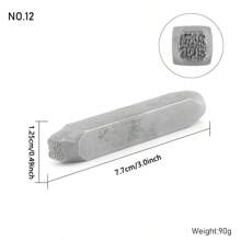Steel Stamp Punch Set - Jewelry Metal Stamping Tools - Jewelry Engraving Tools - Jewelry Chasing Set Professional Craft Mold - Steel Texture - Suitable For Stamping On Wood, Leather, Jewelry And Other Materials - Handicraft Art Punch Set