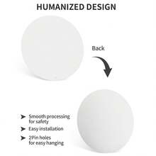 Black Horses Running By The Sea At Sunset 7.8x7.8 Inch Round Metal Sign Decor - 彩色 - 查看 3