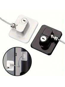 1/3 件多功能冰箱锁，带钥匙，安装简便，适用于厨房冰箱、橱柜、抽屉、壁橱、窗户和冰箱锁套件、家庭安全锁 - 彩色 - 查看 4