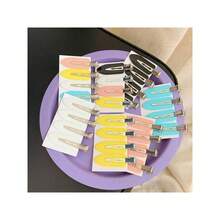 1pcs, Traceless Hair Clip, Shredded Hair Side Clip, Ins, Glue Cute Hair Clip, Pink Acrylic - 淺粉色 - 查看 7