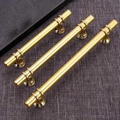 1/20 件优雅金色拱形橱柜把手 - 光滑抛光不锈钢门把手，拉丝表面，适用于厨房和家具，多功能实心抽屉拉手，厨柜五金|光滑手柄设计|拉丝金属，厨柜把手