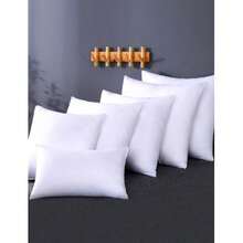 Pack Of 2 White Polyester Fiber Cushion Fillings. Soft And Cuddly. Various Sizes Available. - White - View 10