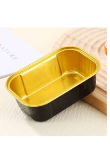 Thick Aluminum Foil Box, Baking Aluminum Foil Box, Air Fryer Aluminum Foil, Aluminum Foil Bowl, Pudding Cup, Oven, Basque Metal Foil Cake Liner, Suitable For Cheesecake And Party Use - Multicolor - View 16