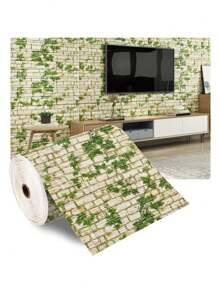 3D Brick Wallpaper Stickers, Self-Adhesive Foam Wall Tiles, Waterproof And Moisture-Proof, Home Decoration Wall Panels, Peel And Stick, Easy To Clean And Cut, Suitable For Living Room, Bedroom, Dormitory, Renovation