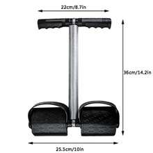 1 Stück Fußpedal Widerstandstrainer mit Doppelfeder aus Stahl, Heimtrainingsgerät, tragbares Beinzug-Übungsband Dehnbrett