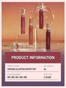 Rom&Nd水膜唇彩 水光镜面透明唇彩 果汁唇膏 玻璃唇彩 口红 - #02 RED DROP - 查看 9