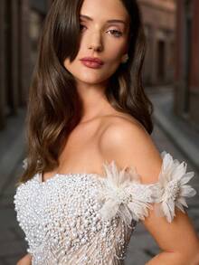 Elisanya Haute Glamour 精致单肩 A 字晚礼服，专为女士打造：上身缀以精致珠饰，短袖饰以羽毛流苏薄纱，修身腰身与多层薄纱裙摆相得益彰，并饰以精致珠饰。是晚宴、红毯活动、交际舞、正式婚宴和歌剧晚会的完美之选。 - 香檳色 - 查看 11