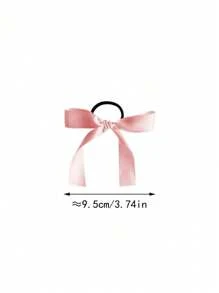 Set de 6 accesorios para el cabello multifuncionales con cintas de satén blanco, lazos, scrunchies - Nuevos estilo coreano elegante y sencillo para sujetar coletas, decoraciones para el cabello para mujeres y niñas, accesorios casuales, regalos y props para fotografía, bandas elásticas para el cabello