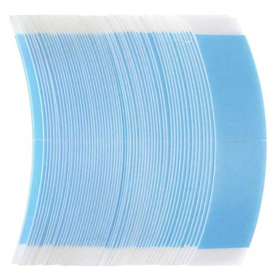 M60 Pcs Wig Tape Double Sided SelfAdhesive Toupee Tape Strong Hold Hair Extension Tapes Wig Accories Tapes Replacement For Women Men Wigs Lace Hairpieces Blue 8001 - as pic - View 1