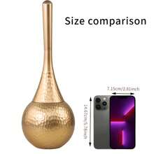 [金色马桶刷]1件装高端金色马桶刷带底座|长柄家用浴室刷 - 彩色 - 查看 8