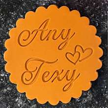 Ștampilă personalizată pentru biscuiți, Halloween și Crăciun, în relief, design 3D, pentru decorarea torturilor de bucătărie, instrumente de tăiere DIY, șablon pentru tort de zahăr, șablon de nuntă, lut moale, bomboane în relief, nume, tort, lucrat manual