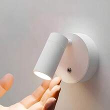 Versatile LED Spot Light, Magnetic Wall Light With 3 Color Modes & Adjustable Brightness - Touch Control, Easy Install, Perfect For Plants & Artwork - USB Rechargeable Battery - Ideal For Bedrooms, Living Rooms, And Hallways, Wireless Hole Free, 360 ° Rotating Touch Control - White - View 11