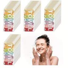 56 Pack Compressed Towels Tablets, Disposable Face Compressed Towels, 11x9.5 Inches Soft Wipe Face Washcloths, Portable Coin Tissue For Outdoor Travel Camping Hiking Sport Hotel Beauty Salon - White - View 1