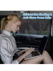 4pcs/2pcs Car Window Sunshade - 100% Blackout Car Window Curtain - Magnetic Side Window Sunshade, Keeping The Car Cooler, Suitable For Napping, Changing Clothes, Camping, And Working - one-size - View 8